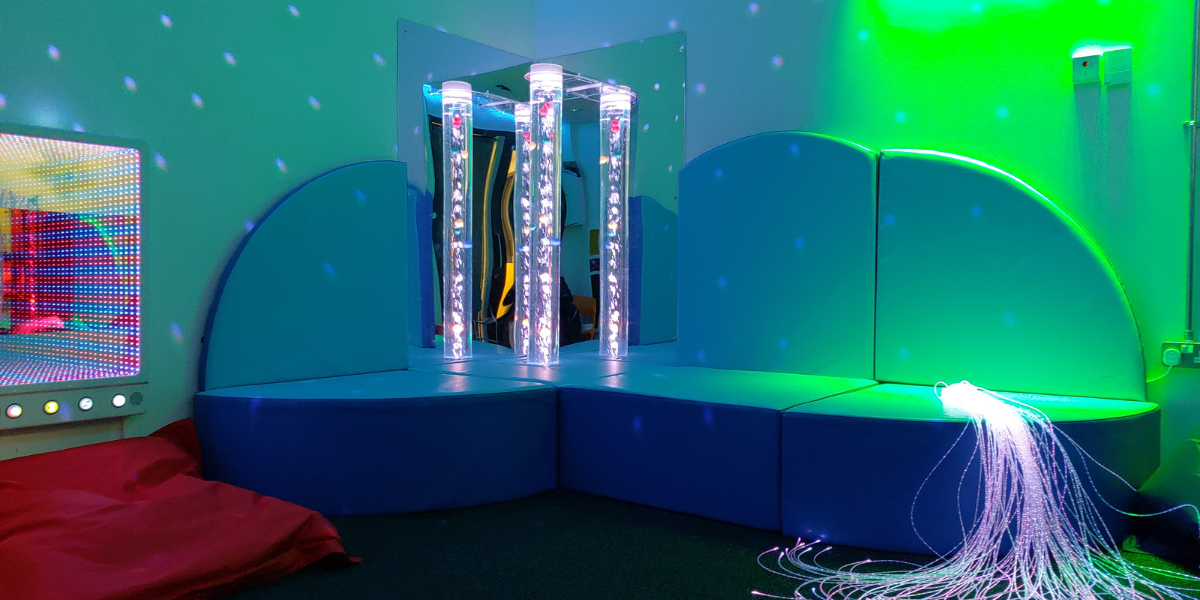 Bubble Tube in a sensory space.