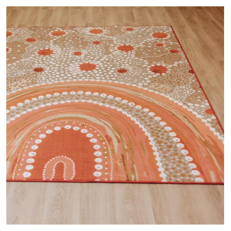 Aboriginal Art 'Above Us' Rug - Image 2